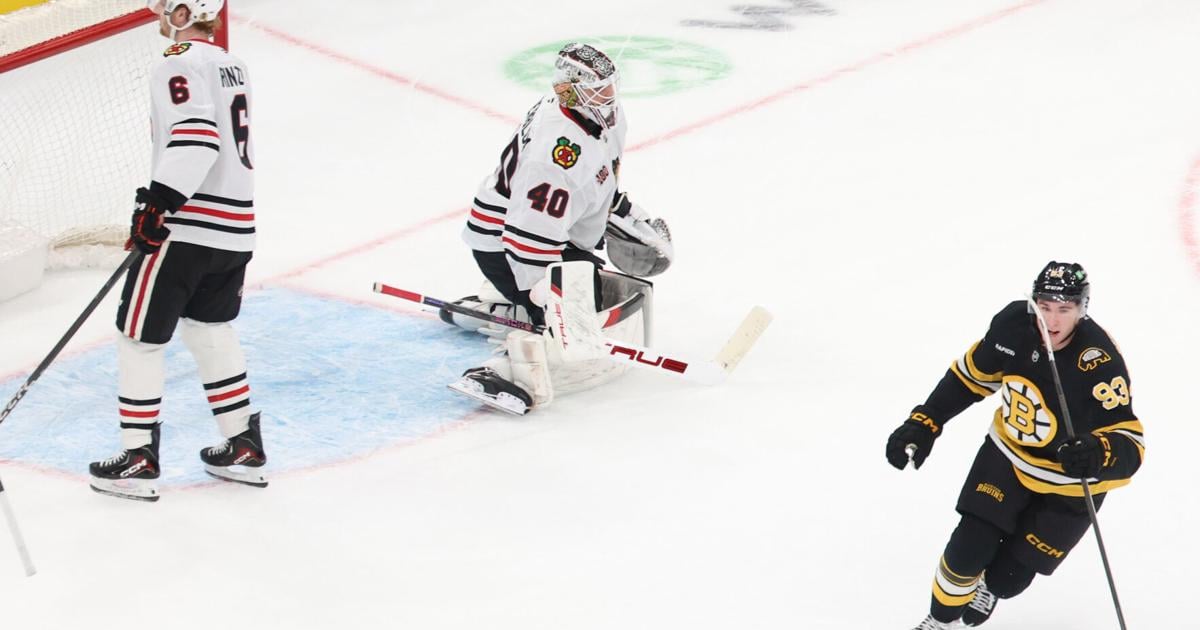 Fraser Minten scores in overtime to lift the Bruins past the Blackhawks, 4-3 | National Sports