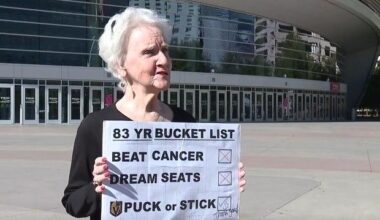 Vegas Golden Knights fan beats cancer, and the team helps check off her bucket list | Regional