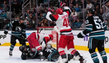 Carrier, Robinson score late in 2nd period and Hurricanes beat Sharks 5-1 to improve to 3-0 | National Sports