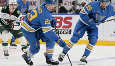 How do the Blues ease Logan Mailloux in to full-time NHL duties?