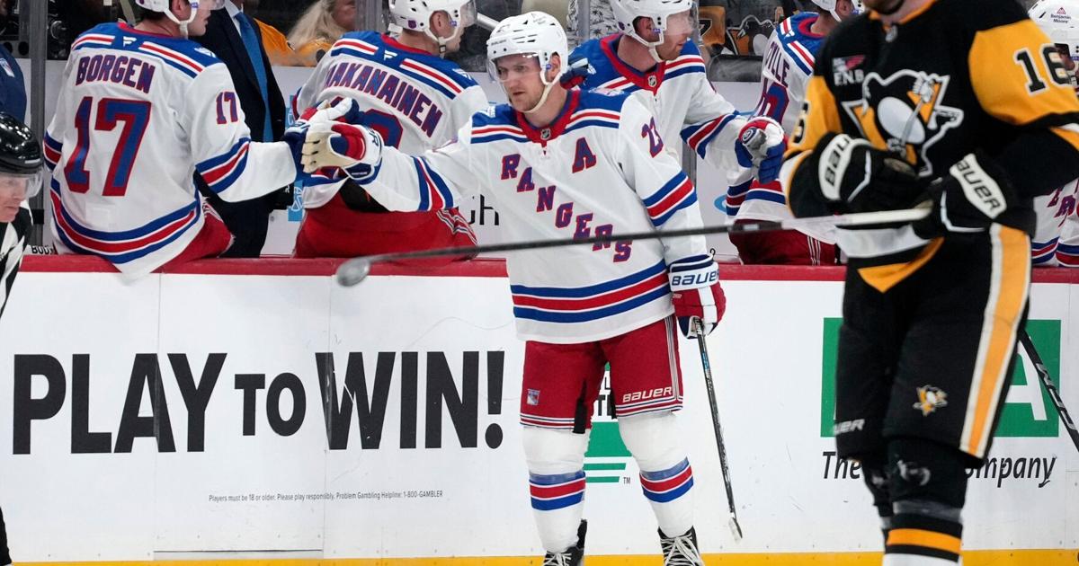 Adam Fox leads Rangers past Penguins 6-1 in coach Mike Sullivan's return to Pittsburgh | National Sports