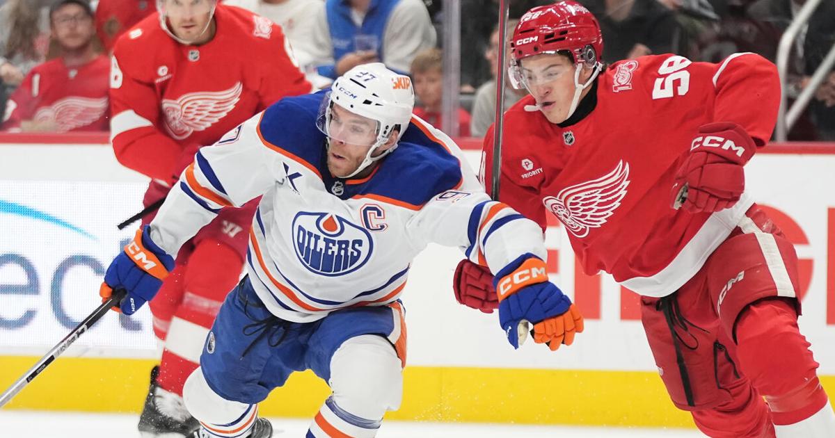 Larkin and Finnie each score twice, lift surging Red Wings to a 4-2 win over Oilers | NHL