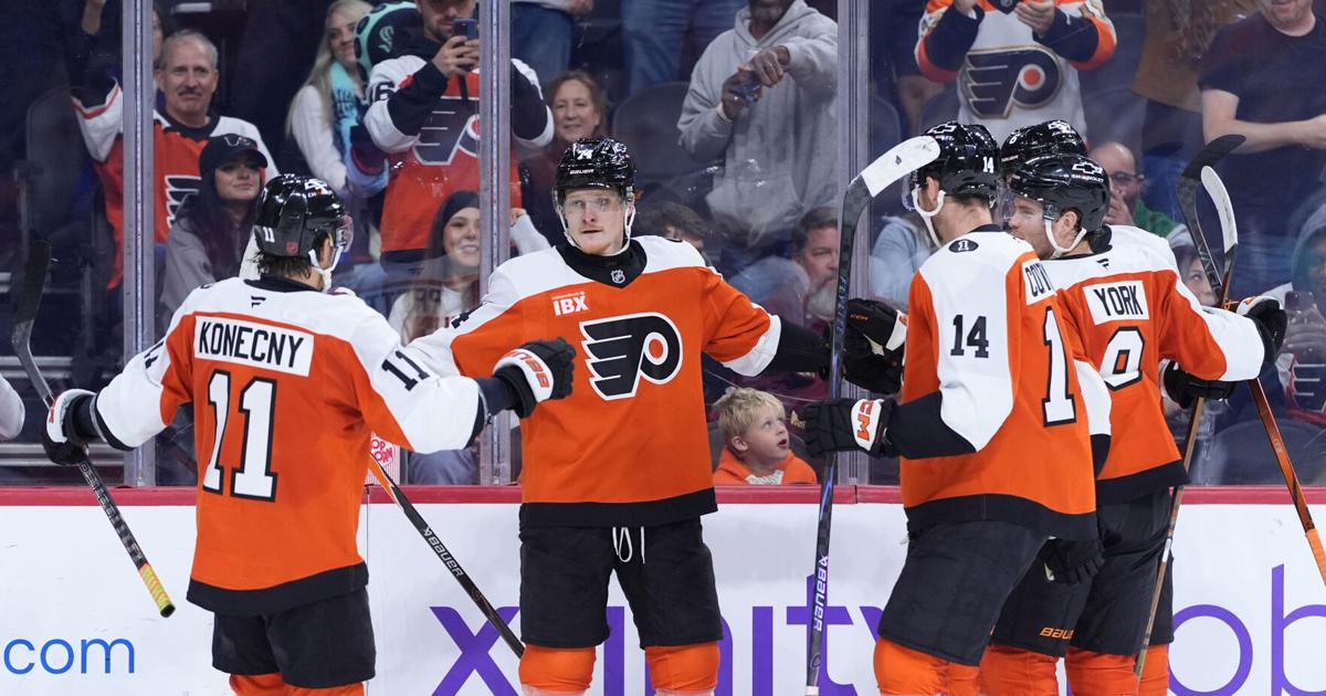 Tippett scores two goals as Flyers beat Kraken 5-2 | National Sports