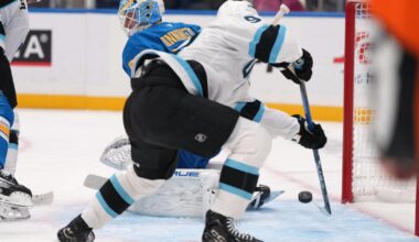 Logan Cooley has natural hat trick and assist in 1st-period spree for Mammoth | National Sports