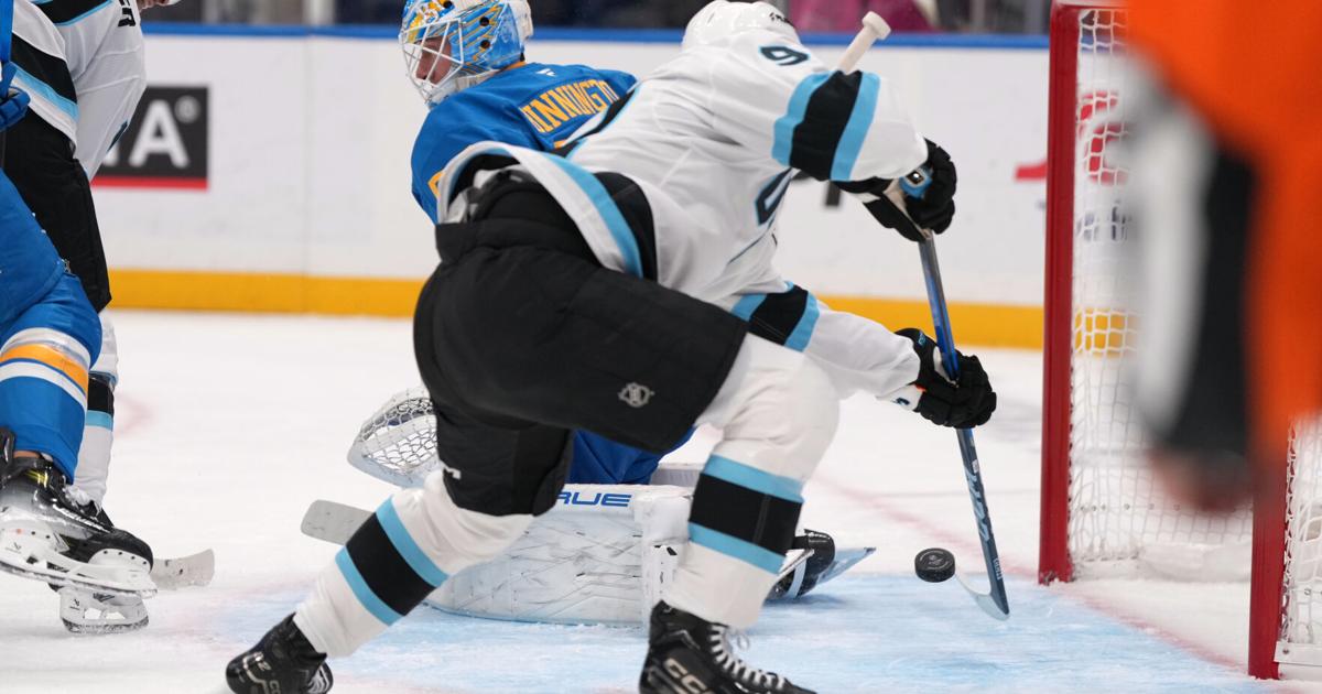 Logan Cooley has natural hat trick and assist in 1st-period spree for Mammoth | National Sports