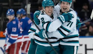 Macklin Celebrini and Will Smith push the Sharks to their first win this season | National