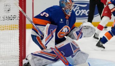 Islanders beat Red Wings 7-2, Heineman scores twice