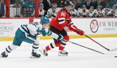 Hamilton scores 2 power-play goals as Devils beat Sharks 3-1 for 7th straight win | Sports