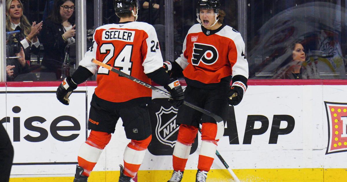 Trevor Zegras scores 2 goals and Flyers slip past Isles 4-3 in a shootout | Sports
