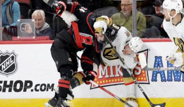Eichel's 2 late goals help Vegas Golden Knights beat Carolina Hurricanes 6-3 | National Sports