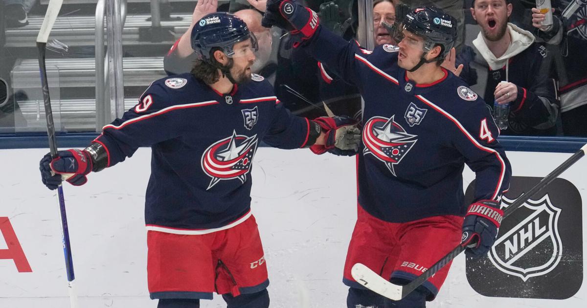 Sillinger, Olivier lead Blue Jackets to 6-3 win over Maple Leafs for third straight win | National