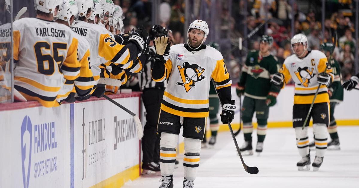 Rust has a goal and an assist as Penguins win 4-1 to send Wild to fifth straight loss | National Sports