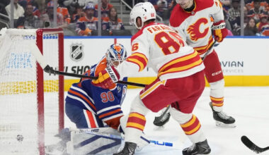 First line or fourth? Joel Farabee’s role with Flames could be anywhere