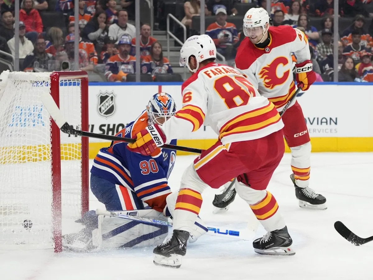 First line or fourth? Joel Farabee’s role with Flames could be anywhere