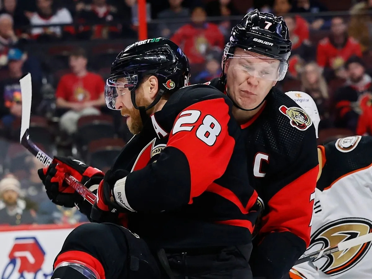 Senators captain Brady Tkachuk’s prank on Claude Giroux didn't go as planned