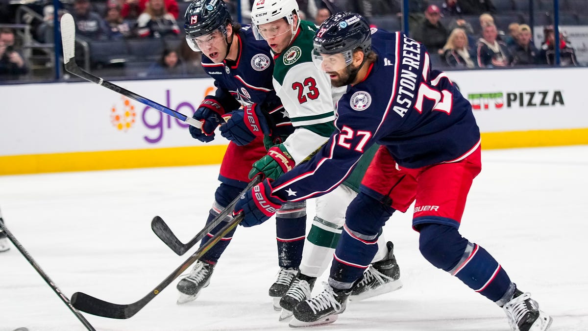 Elvis Merzlikins, Columbus Blue Jackets’ only change vs Minnesota Wild