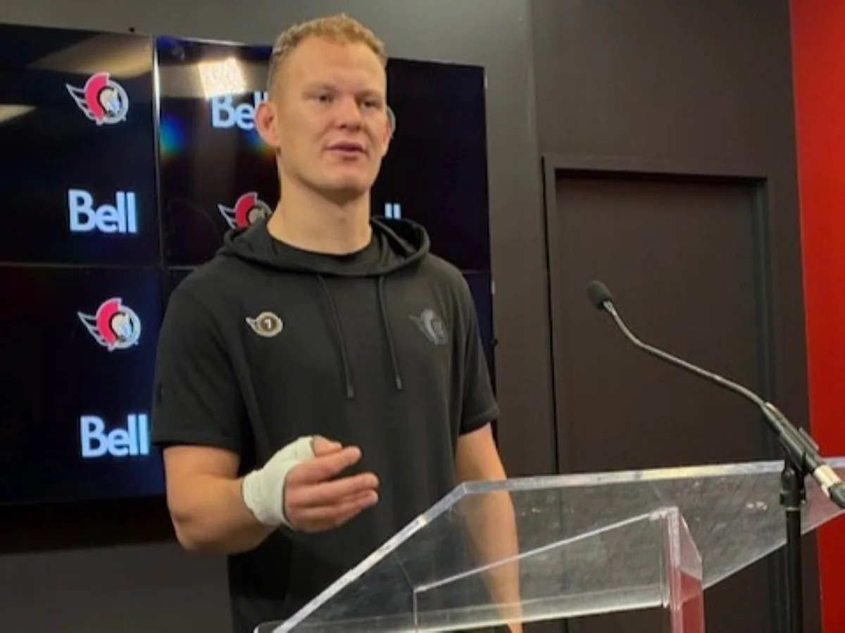 Ottawa Senators captain Brady Tkachuk gives update after major thumb surgery