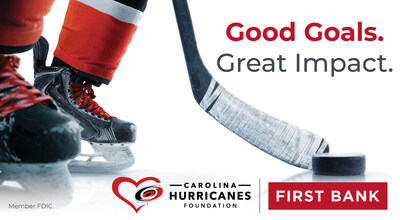 First Bank and Carolina Hurricanes Extend Good Goals Partnership