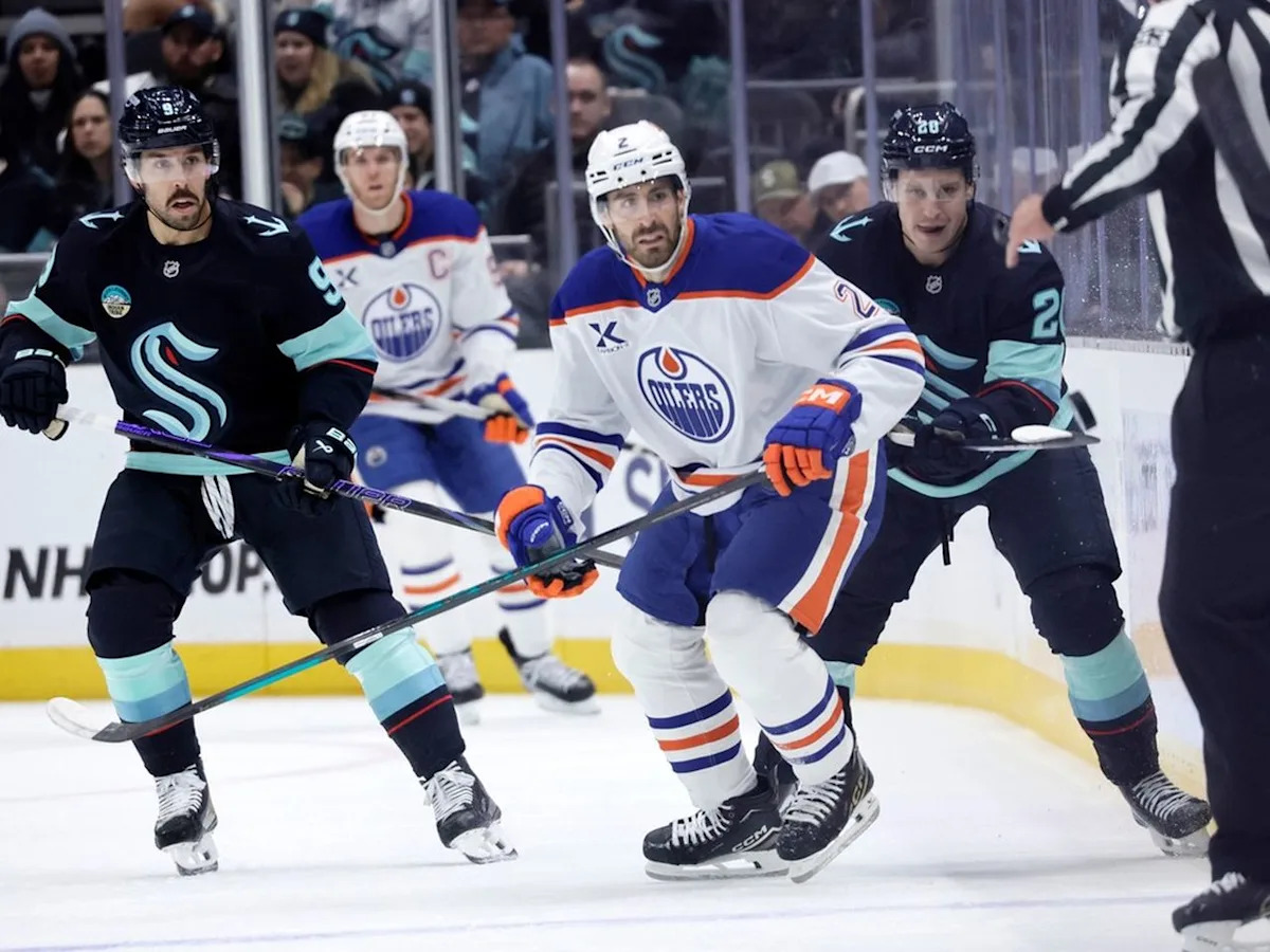 Rough night for Bouchard as Edmonton Oilers bow down to Seattle Kraken