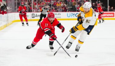 Predators claim former 1st-round pick Tyson Jost from Hurricanes