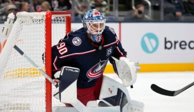 Merzlikins to start for Columbus Blue Jackets vs. Minnesota Wild