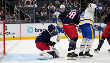 Columbus Blue Jackets start Merzlikins, Chinakhov makes season debut