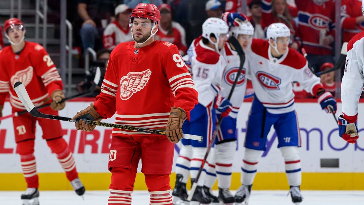 Red Wings start season on losing note, falling 5-1 to Montreal