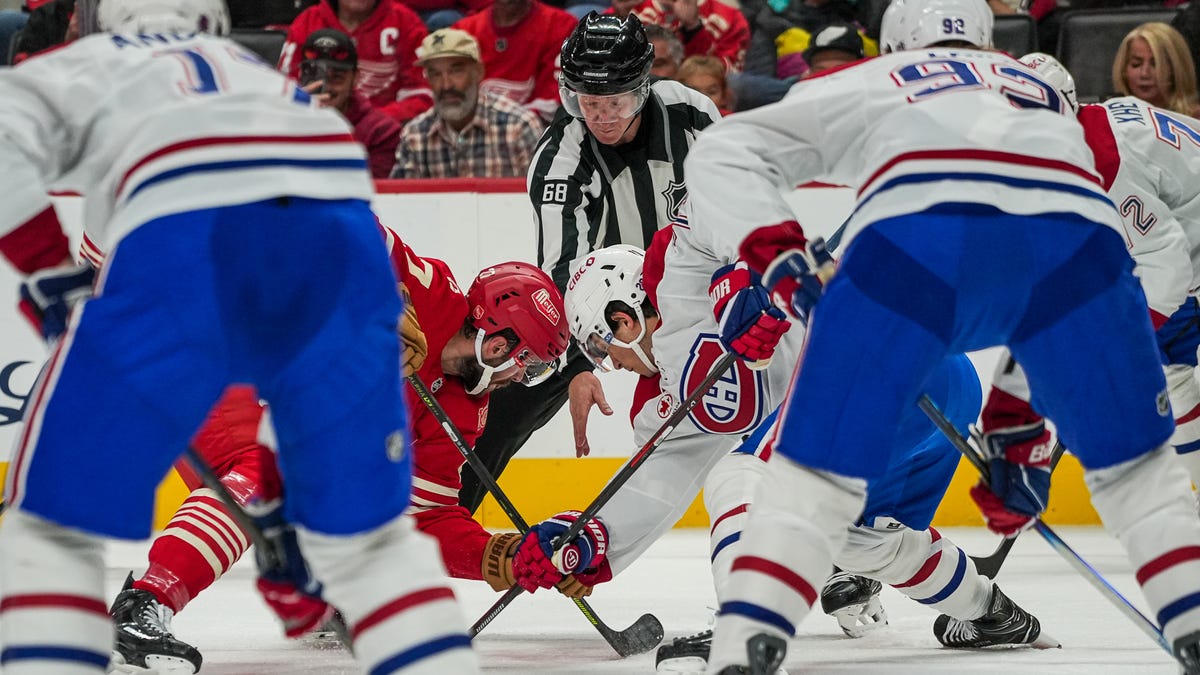 Detroit Red Wings mauled by Montreal Canadiens, 5-1, in 2025-26 opener