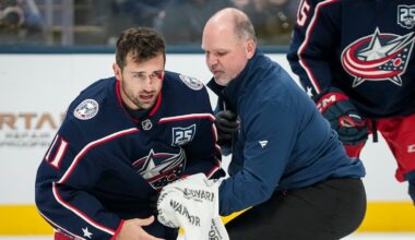 Columbus Blue Jackets' Miles Wood to miss time with 'scary' injury
