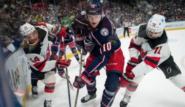 New Jersey Devils taunt Columbus Blue Jackets using 'Script Ohio'