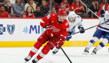 Detroit Red Wings forward out vs Oilers