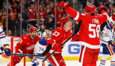 Detroit Red Wings win 5th straight behind 2G from rookie Emmitt Finnie