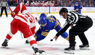 Detroit Red Wings cut deep by Buffalo Sabres, rookie goalie in 4-2 loss