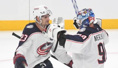 Columbus Blue Jackets down Pittsburgh Penguins in wild shootout win