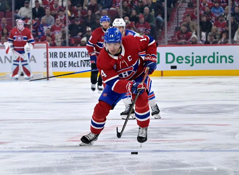 Nick Suzuki (© Eric Bolte-Imagn Images)