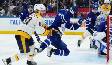 Maple Leafs' Easton Cowan won't cower from first exposure to NHL rough stuff