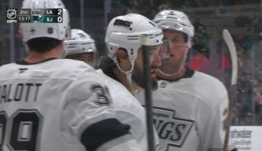 Kings blow 3-goal lead but Clarke scores late to beat Sharks 4-3