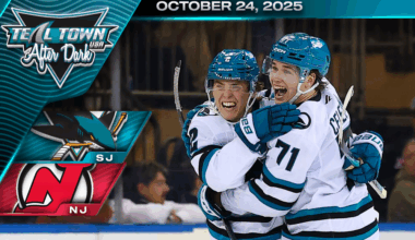 Askarov Shines, Sharks Offense Fizzle in 3-1 Loss to Devils - 10/24/2025 - Teal Town USA After Dark (Postgame)