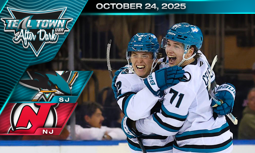 Askarov Shines, Sharks Offense Fizzle in 3-1 Loss to Devils - 10/24/2025 - Teal Town USA After Dark (Postgame)