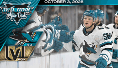 Cardwell's Hat Trick Powers Sharks 4-1 Win Over Vegas - 10/3/2025 - Teal Town USA After Dark (Postgame)