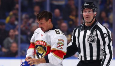 NHL officials are filling the penalty box so far this season