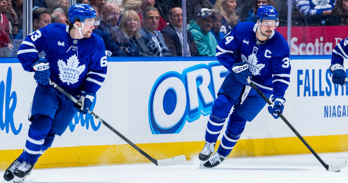 Matthews, Maccelli work on give-and-go chemistry after 'OK' first game