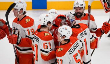 Mason McTavish delivers shootout win for Ducks in Utah – Orange County Register