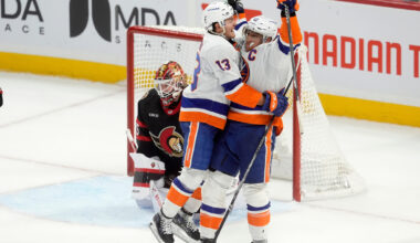Anders Lee and Kyle Palmieri help the Islanders top the Senators