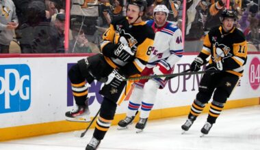 Pittsburgh Penguins' Ben Kindel learned from Sharks' Macklin Celebrini