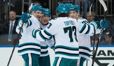 Macklin Celebrini, Will Smith lift San Jose Sharks past New York Rangers