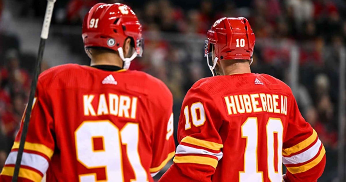 Nazem Kadri, Jonathan Huberdeau split as Calgary Flames look to find more offence