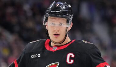 Ottawa Senators’ Brady Tkachuk to miss at least four weeks, Travis Green says
