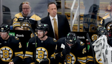 Boston Bruins bench 2025-26