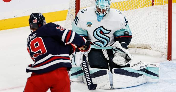 Winnipeg Jets blanked at home 3-0 by Kraken - Winnipeg